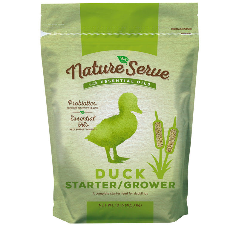 Emery Jensen poultry feed bag labeled Grower/Starter Feed, 10lb, for young chickens and poultry nutrition.