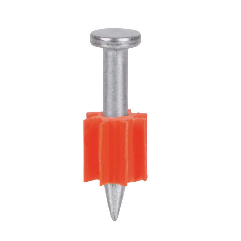 Emery Jensen PIN POWR HAMR 1-inch powder drive pins, 100 pack, for secure fastening and load applications.