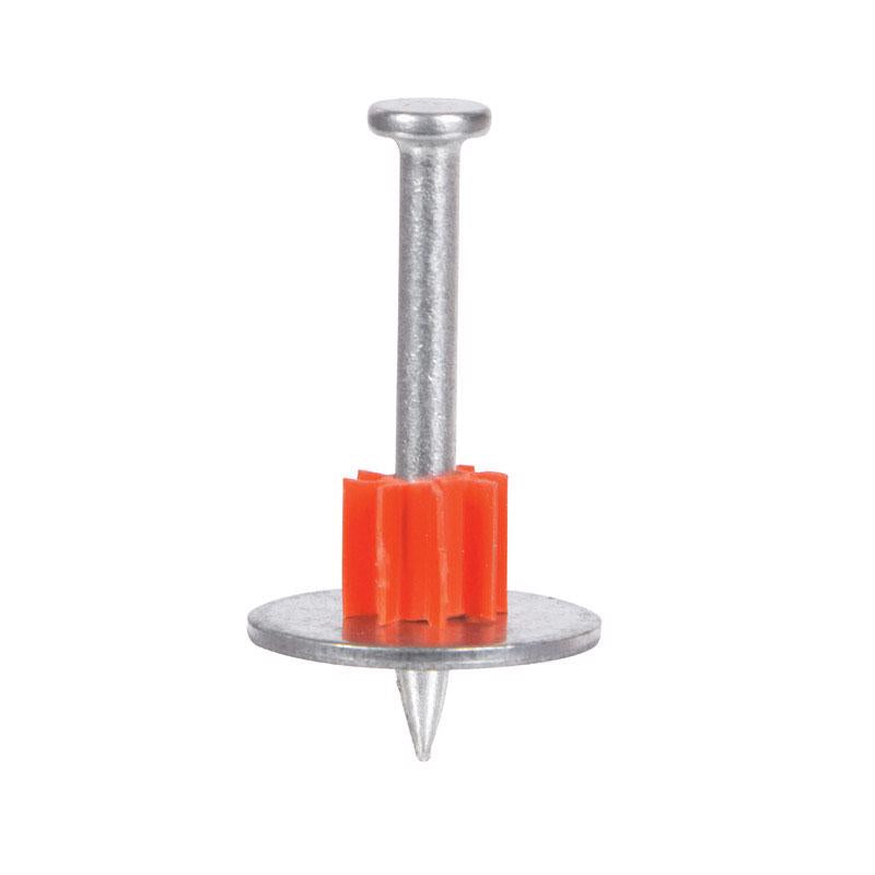 Emery Jensen powder drive pin with washer, 0.300 x 1.5 inches, for secure fastening in construction and industrial applications