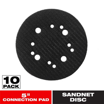 Emery Jensen 5-inch connection pad for power sanding accessories, designed for smooth sanding and finishing tasks.