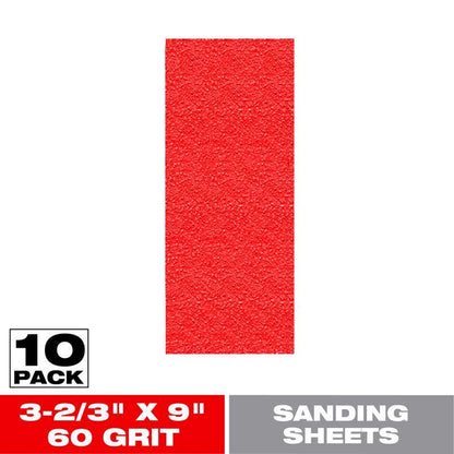 SANDING SHEET 60GRT 10PK