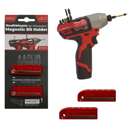 Emery Jensen magnetic holder bit for M12 power tools, metal drill accessory with magnetic tip for secure bit placement.