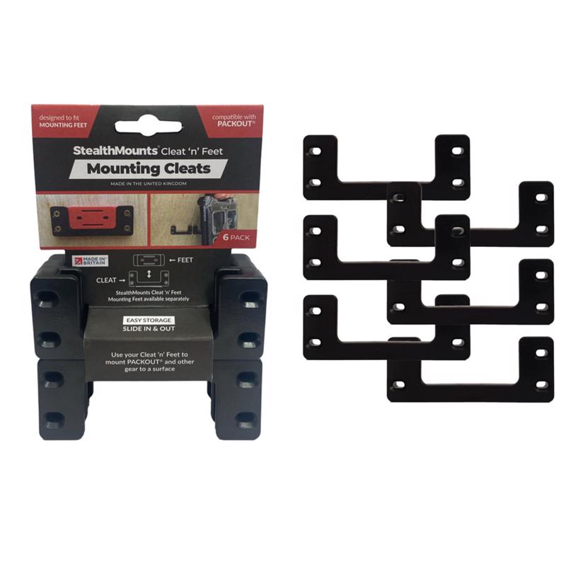 Emery Jensen 6-pack of holder mounting cleats for power tools, durable plastic clamps for secure tool attachment