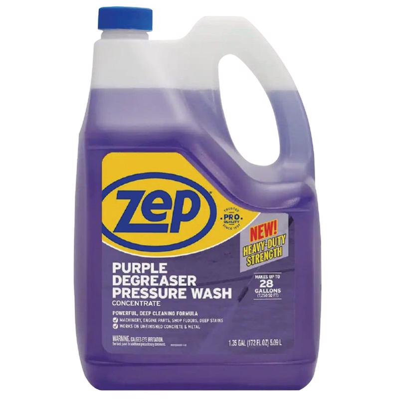 Emery Jensen power washer accessory, PRSR WSH SRF CLN 1.35 GL, used for cleaning and surface preparation with a garden hose attachment.