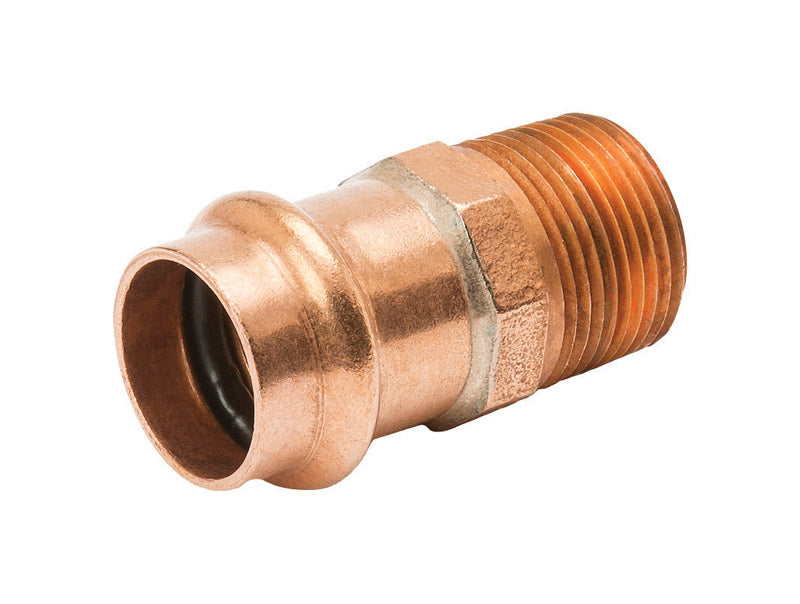 Emery Jensen CPR PRSXMIP 1/2" pre-soldered fitting adapter, showing the fitting with soldered ends for plumbing connections.