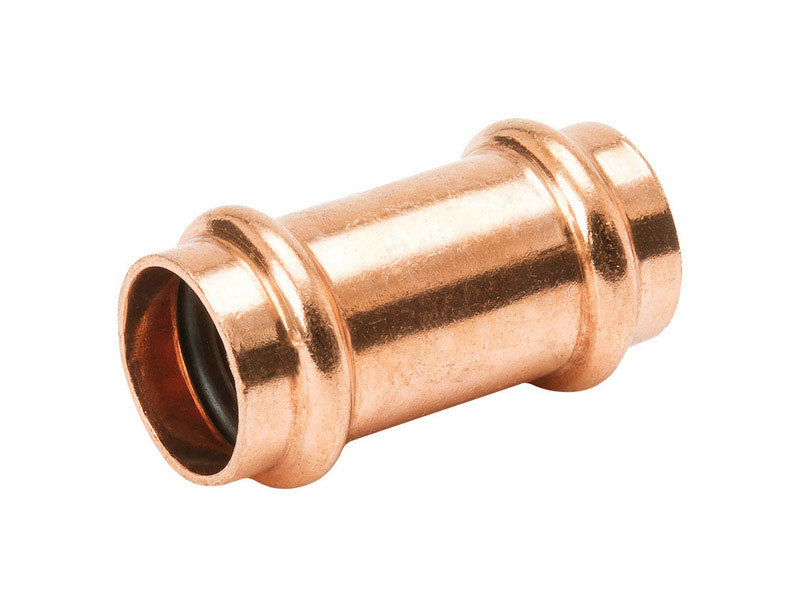 Emery Jensen 3/4-inch press coupling for pre-soldered fittings, used in plumbing connections, shown in the product image.