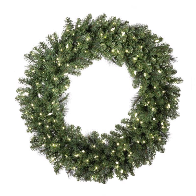 PINE WREATH PURE WHT 48" - Pack of 2