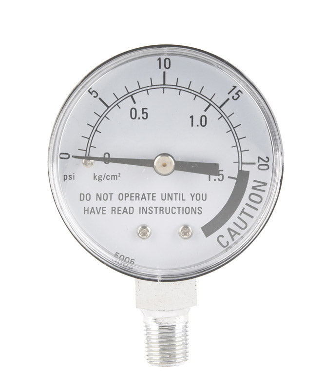 Emery Jensen Presto steam gauge pressure cooker part, 85771, showing dial and connection points for pressure measurement.