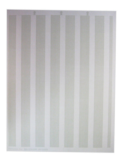 Gray Emery Jensen Price Tickt Laser price labels, close-up of adhesive-backed labels for pricing and product marking.