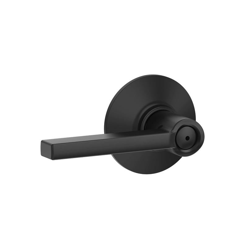 Emery Jensen Latitude B/B privacy lever handle for doors, featuring a sleek design and durable metal construction.