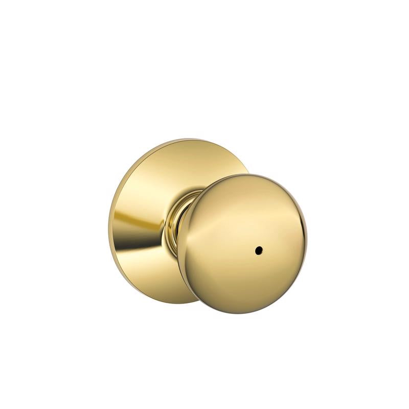 Emery Jensen LOCK PR Plymouth US3VP C privacy lock on a door, black finish, with keyhole and locking mechanism visible.