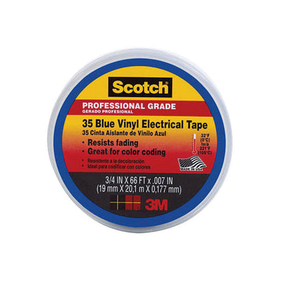 ELEC TAPE 3/4"X66' BLU - Pack of 10