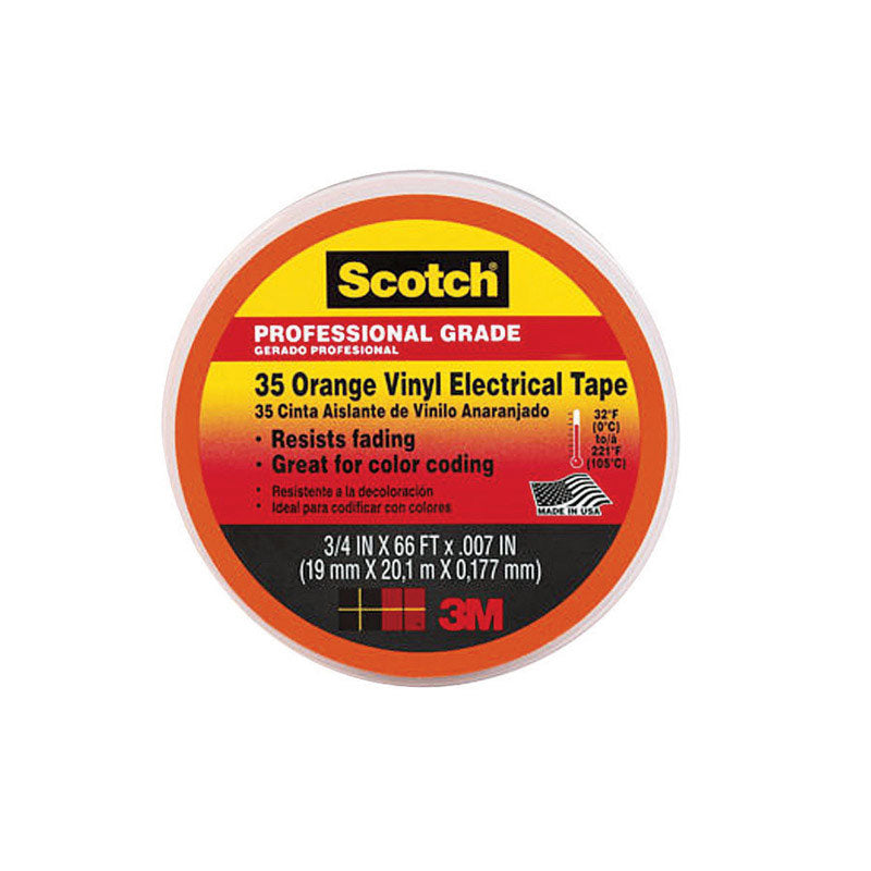 ELEC TAPE 3/4"X66' ORG - Pack of 5