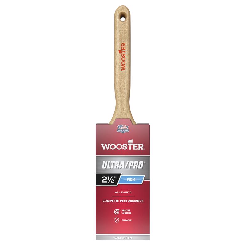 Emery Jensen professional 2.5-inch flat sash brush for painting, with natural bristles and ergonomic handle.