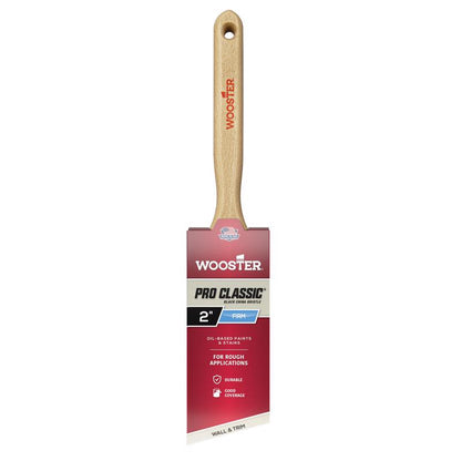Emery Jensen professional 2-inch angle China brush for painting and finishing tasks, with durable bristles and ergonomic handle.