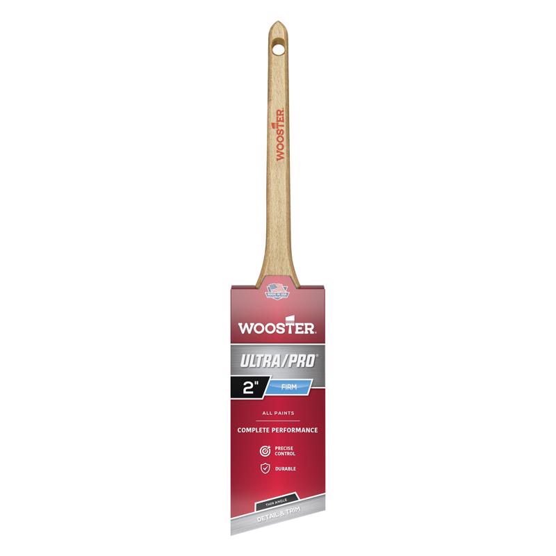 Emery Jensen professional 2-inch thin angle sash brush with fine bristles for detailed painting and trim work.