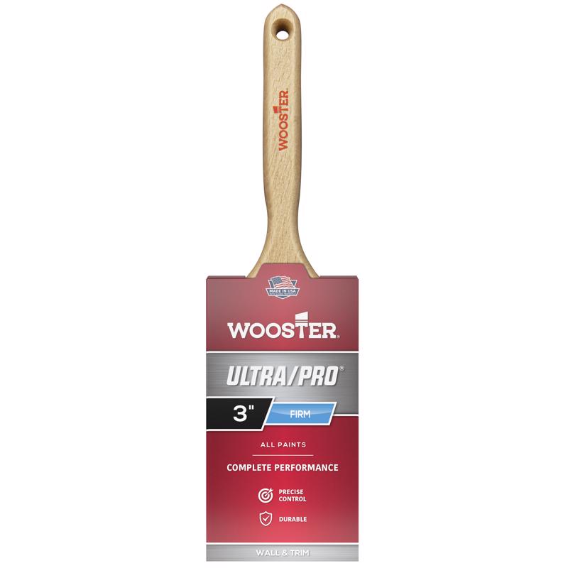 Emery Jensen professional 3-inch flat sash brush with synthetic bristles for painting or finishing projects.