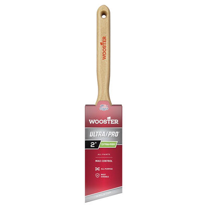 Emery Jensen professional 2-inch angle sash brush for painting, with natural bristles and ergonomic handle.