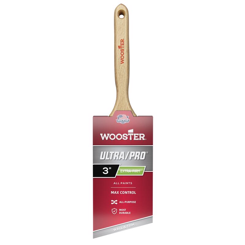 Emery Jensen professional 3-inch angle sash paint brush with natural bristles for detailed painting and trim work.