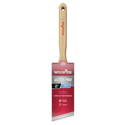 Emery Jensen Ultra/Pro Angled 2-inch professional paintbrush with synthetic bristles for detailed painting projects.