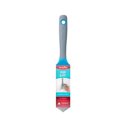 Set of six Emery Jensen professional triangle paint brushes for detailed and smooth painting projects.