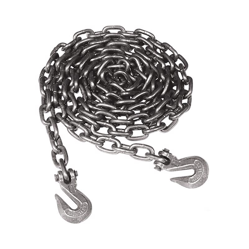 Emery Jensen BNDR proof coil chain, 3/4 inch, 14 feet, gray, pack of 6 sturdy steel chains for heavy-duty use