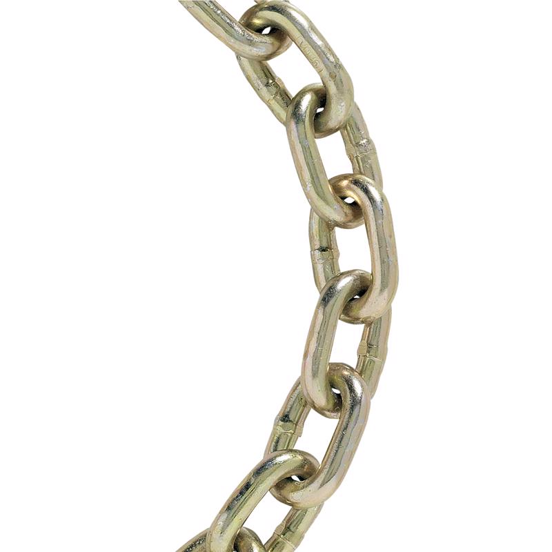 Emery Jensen proof coil transport chain, 1/4 inch, 70 grams, durable metal chain for secure hauling and lifting.