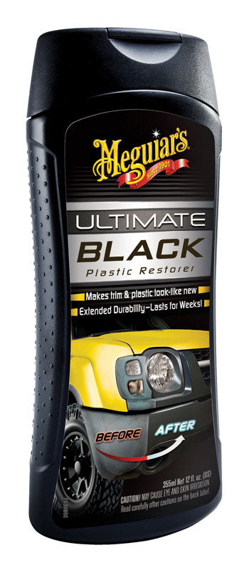 Emery Jensen Ultimate Black Restor 12oz protectant bottle for restoring and protecting black surfaces and trims.