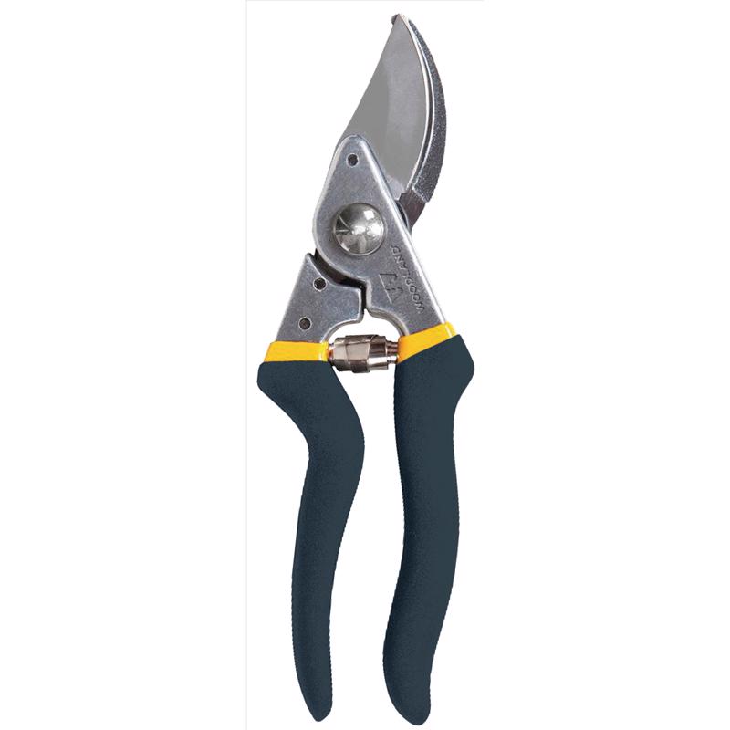 Emery Jensen bypass pruner pruning shears with ergonomic handle and sharp blades for garden trimming and plant care.