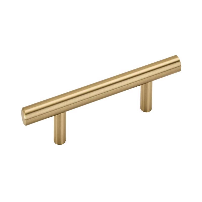 Emery Jensen 3-inch carbon steel bar pull handle, sturdy hardware for furniture or cabinetry.