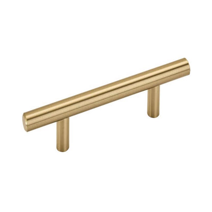 Emery Jensen 3-inch carbon steel bar pull handle, sturdy hardware for furniture or cabinetry.