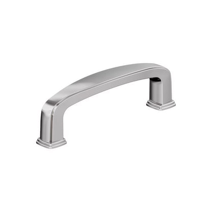 Emery Jensen CBNT PLL PLSD Chrome pull handle, 3.43-inch decorative hardware for cabinets and furniture.