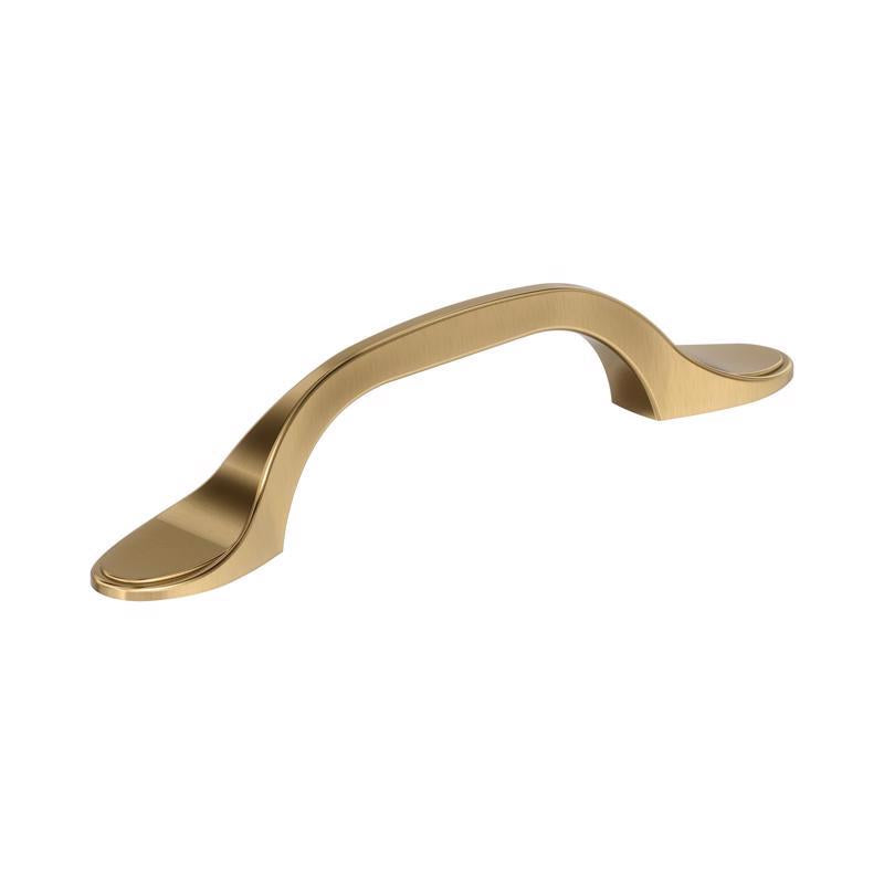 Bronze pull handle by Emery Jensen, CBNT PLL RVN CHMPGN BRNZ, featuring a sleek design for cabinets and furniture.