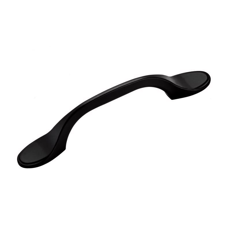 Emery Jensen CBNT Pull RVN MTT in black, 3-inch pull handle for cabinetry and furniture.