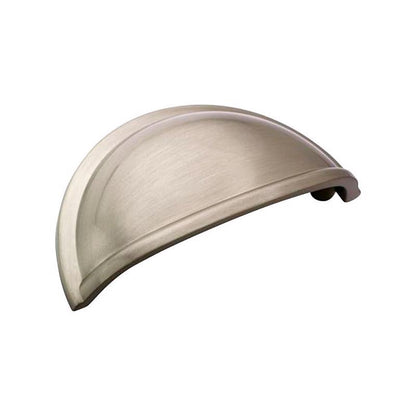 Emery Jensen 3-inch pull center cap in satin nickel finish, designed for durable pull handles or hardware.