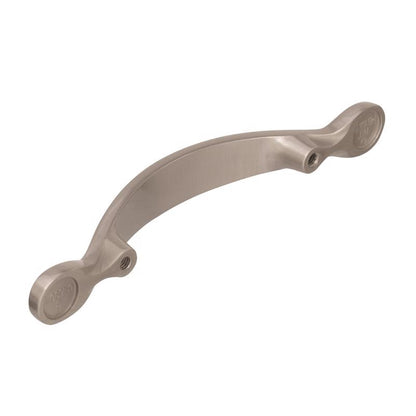 Emery Jensen Pulls in stainless steel, 5.62-inch length, with a sleek metal finish, designed for durable cabinet or furniture pulls.