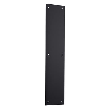 PUSH PLATE MATE BLK 15"L