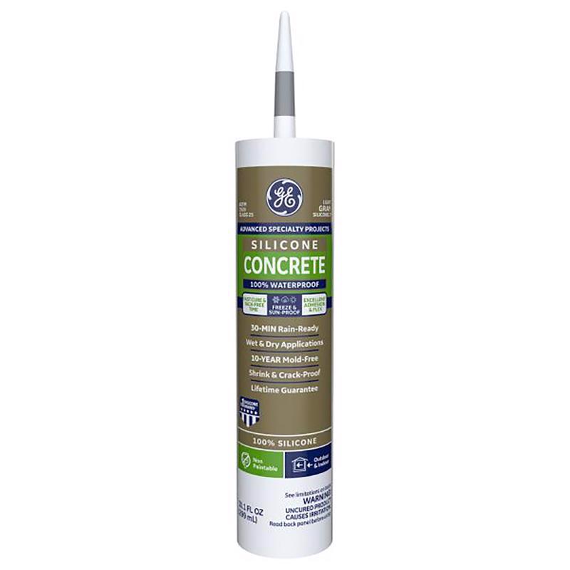 Pack of 12 Emery Jensen pure silicone caulk sealant tubes in gray, 10.1oz each for sealing and sealing projects.