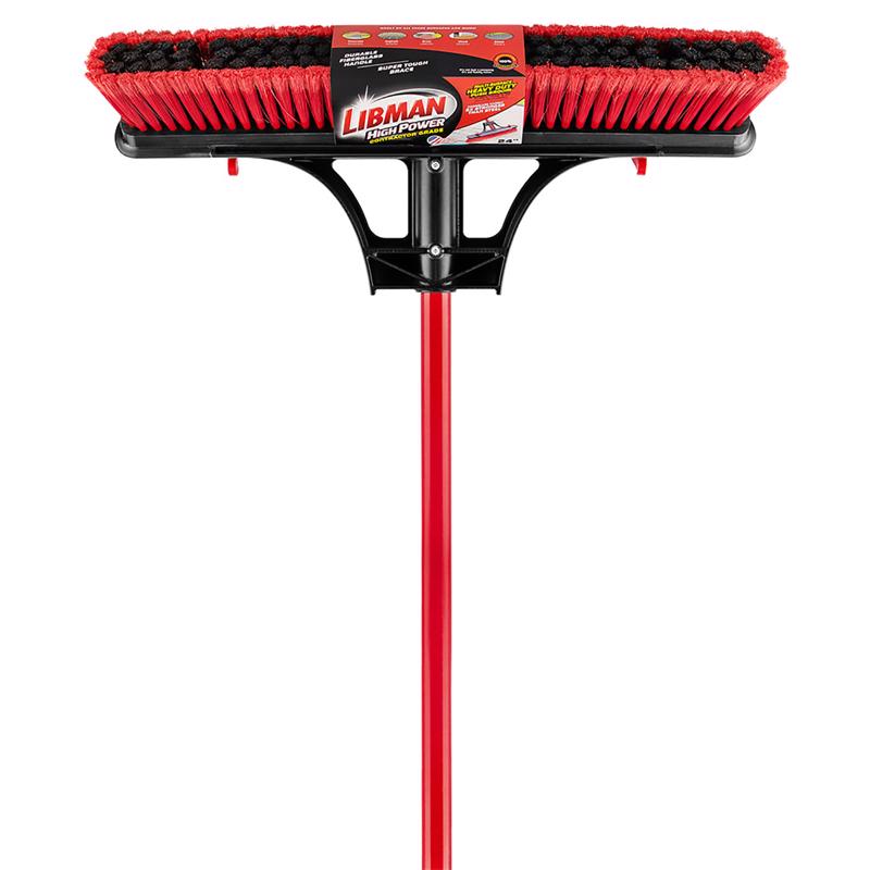PUSH BROOM FIBERGLSS 24" - Pack of 3