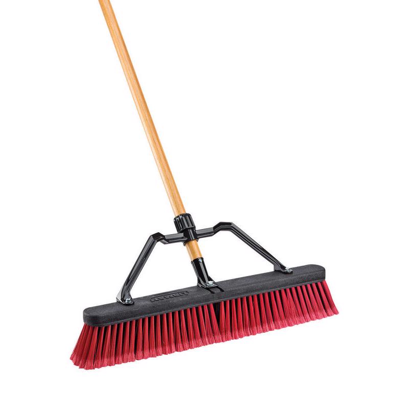 PUSH BROOM POLY 24" - Pack of 4