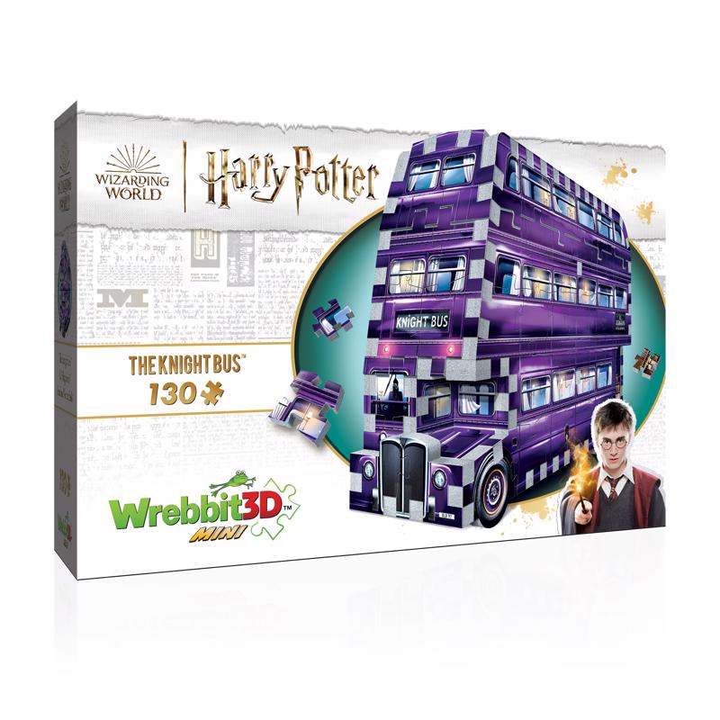 Emery Jensen 3D JGW PZL NGT Bus puzzle, 130-piece set featuring a detailed bus design for kids and puzzle enthusiasts.