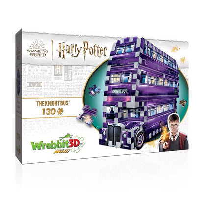 Emery Jensen 3D JGW PZL NGT Bus puzzle, 130-piece set featuring a detailed bus design for kids and puzzle enthusiasts.
