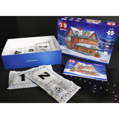 Emery Jensen 3D Jigsaw Puzzle featuring Chris Hous, colorful puzzle pieces forming a detailed 3D image.