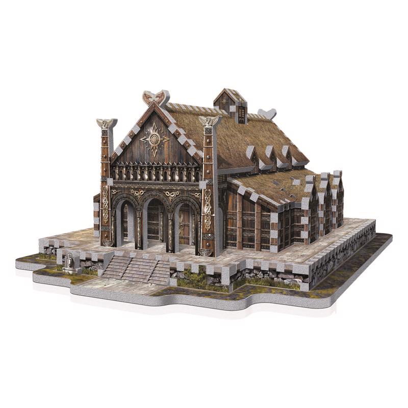 Emery Jensen JGSW PZL GLDN HL 445-piece puzzle featuring a gold-themed design with colorful imagery and detailed artwork.