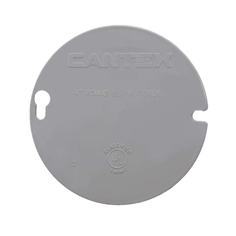 COVER BLANK PVC RND 4"