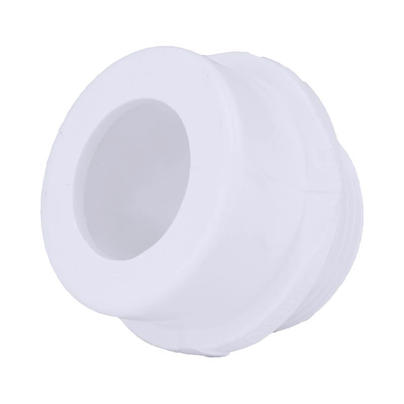 Emery Jensen PVC DWV fitting adapter 1.5x1.25 inches for plumbing applications, made of durable PVC material.