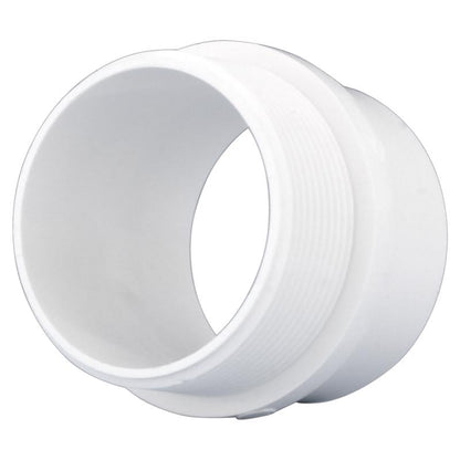 Emery Jensen PVC DWV fitting with 2-inch adapter trap, lightweight plastic pipe connection for drainage systems.