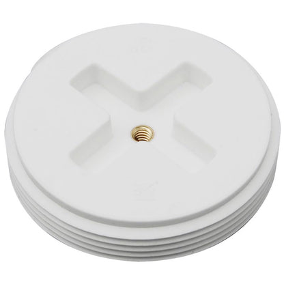 PLUG RECESSED PVC 4"