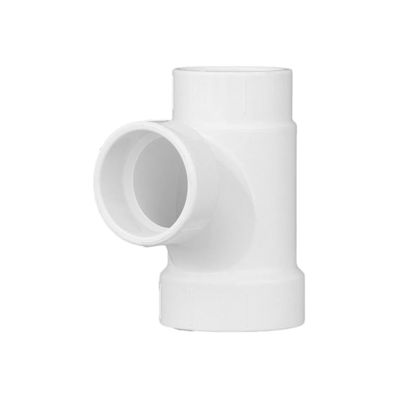 Emery Jensen PVC DWV fitting TEE SAN model DWV2X1.5X1.5, used for plumbing drain, waste, and vent systems.