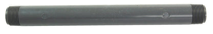 Emery Jensen PVC Nipple SCH80 1/2" x 8" pipe fitting, durable white PVC connector for plumbing applications.